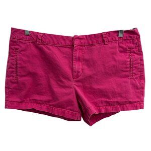 Pink JCP Womens Cotton Shorts With Pockets Size 16